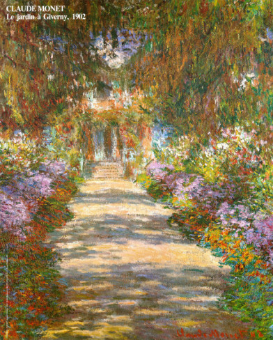 Garden In Giverny-Claude Monet Painting